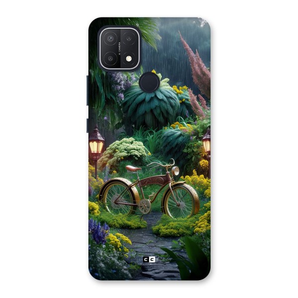 Vintage Cycle In Garden Back Case for Oppo A15