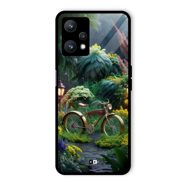 Vintage Cycle In Garden Glass Back Case for Realme 9 Pro 5G