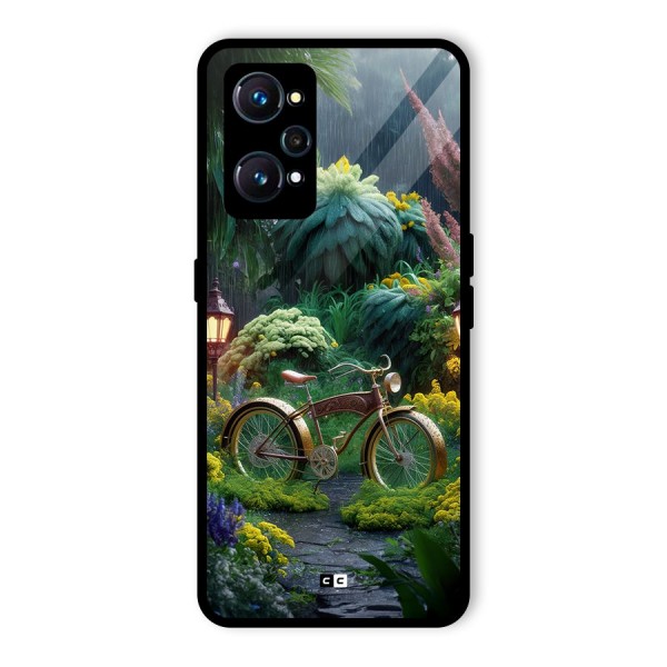 Vintage Cycle In Garden Glass Back Case for Realme GT 2