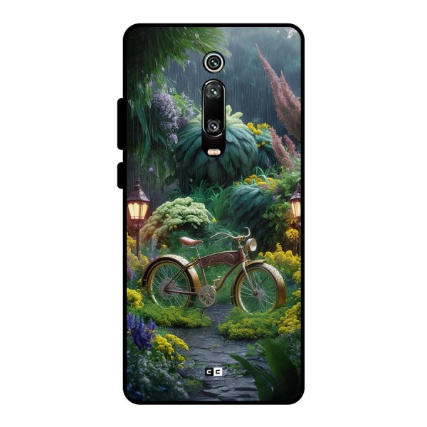 Vintage Cycle In Garden Metal Back Case for Redmi K20 Pro