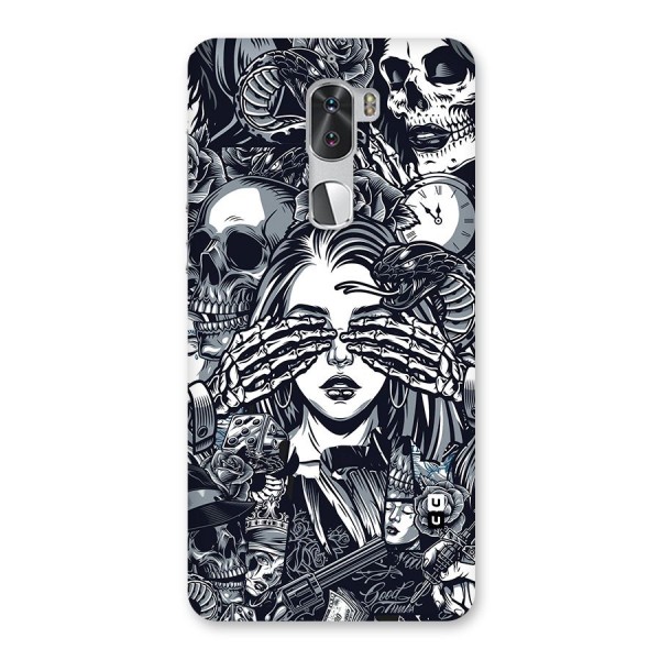 Vintage Skulls and Girl Style Back Case for Coolpad Cool 1