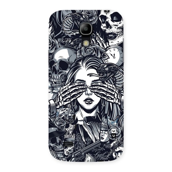 Vintage Skulls and Girl Style Back Case for Galaxy S4 Mini