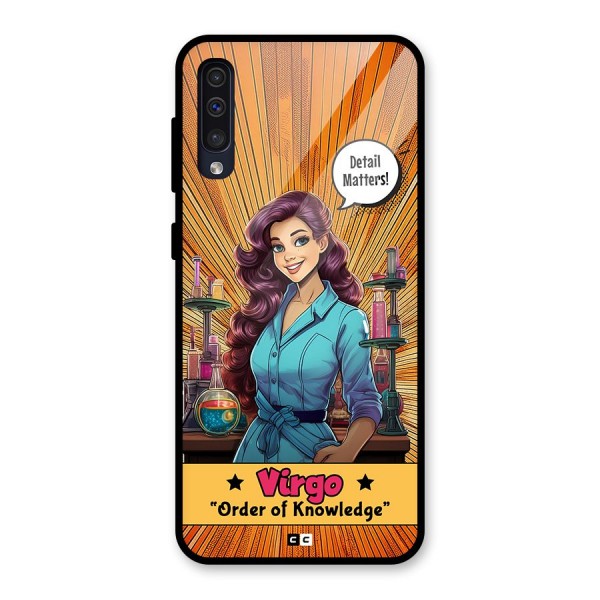 Virgo Order Glass Back Case for Galaxy A50