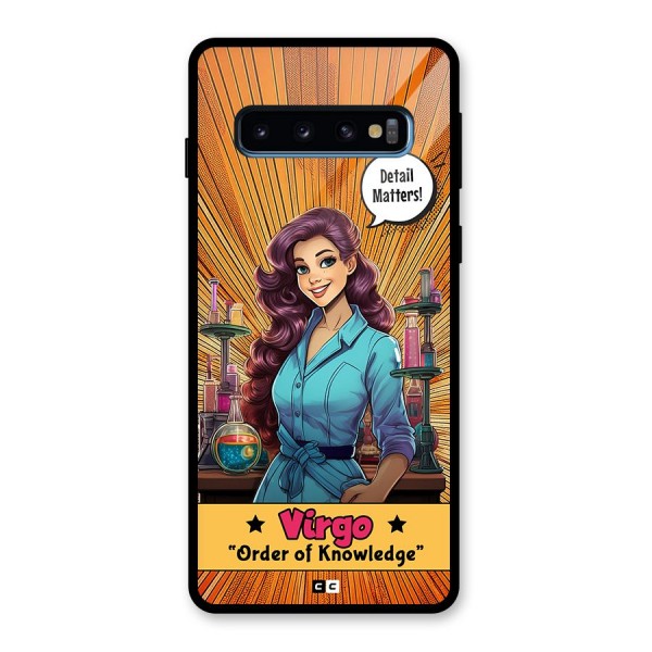 Virgo Order Glass Back Case for Galaxy S10