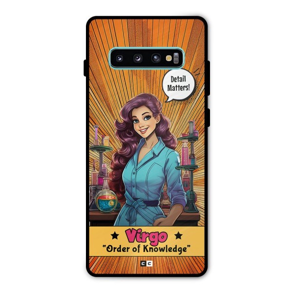 Virgo Order Metal Back Case for Galaxy S10 Plus