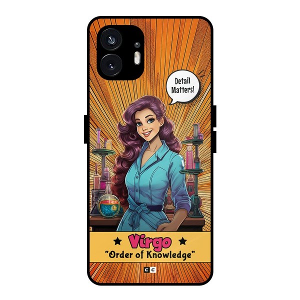 Virgo Order Metal Back Case for Nothing Phone 2