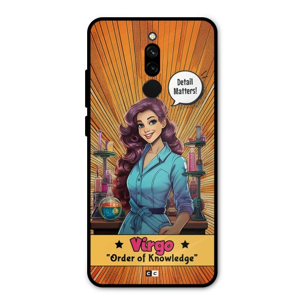 Virgo Order Metal Back Case for Redmi 8