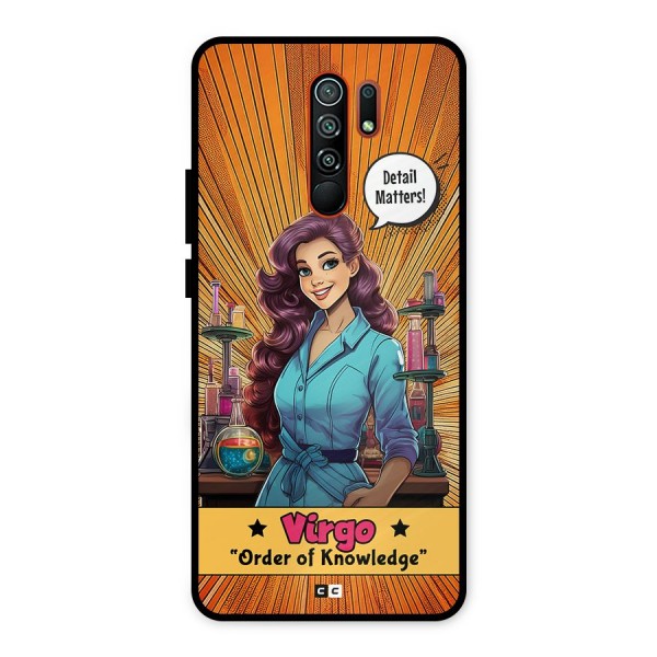 Virgo Order Metal Back Case for Redmi 9 Prime