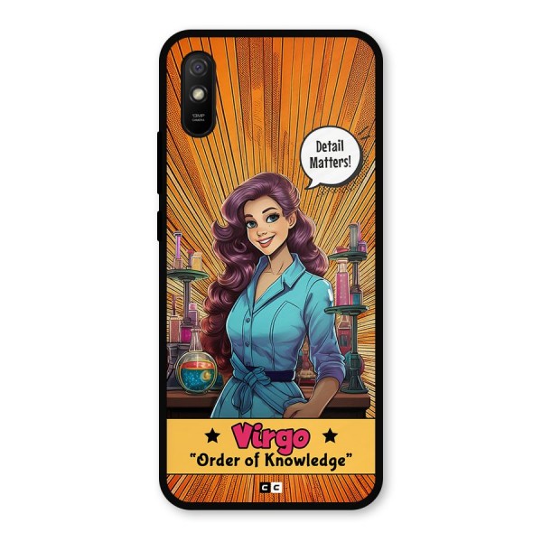 Virgo Order Metal Back Case for Redmi 9i