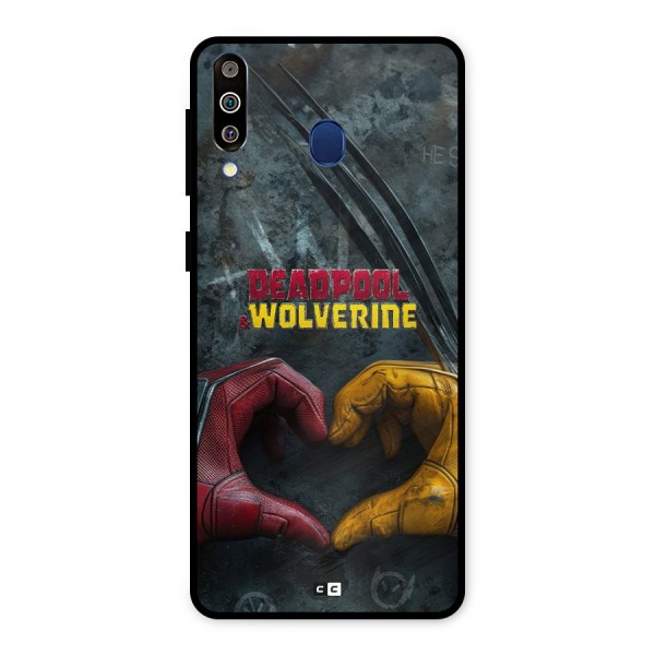 Wade Love Logan Metal Back Case for Galaxy M30