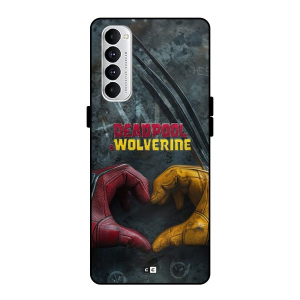 Wade Love Logan Metal Back Case for Oppo Reno4 Pro