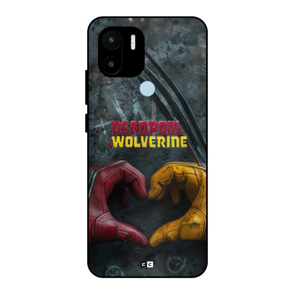 Wade Love Logan Metal Back Case for Redmi A1 Plus