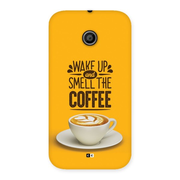 Wake Up Coffee Back Case for Moto E