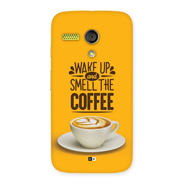 Wake Up Coffee Back Case for Moto G