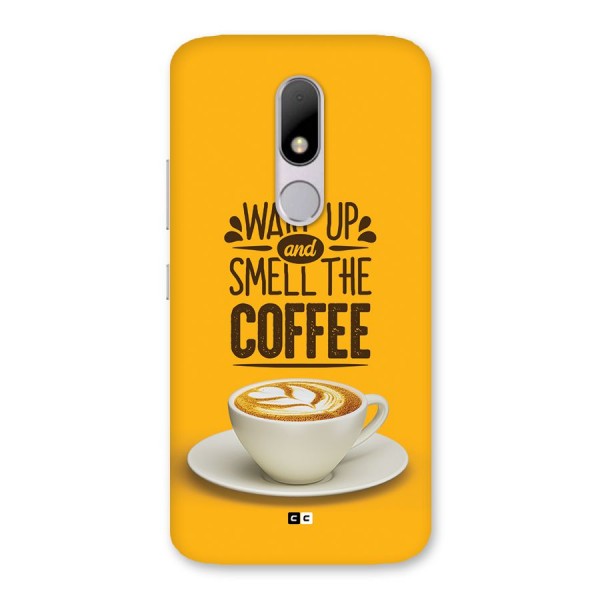 Wake Up Coffee Back Case for Moto M