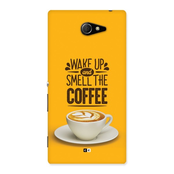 Wake Up Coffee Back Case for Xperia M2