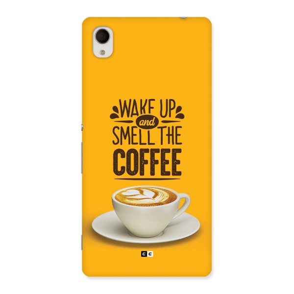 Wake Up Coffee Back Case for Xperia M4 Aqua