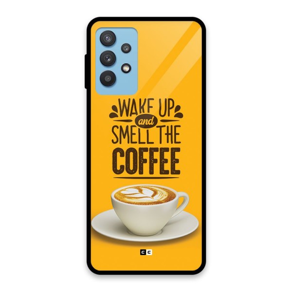 Wake Up Coffee Glass Back Case for Galaxy M32 5G