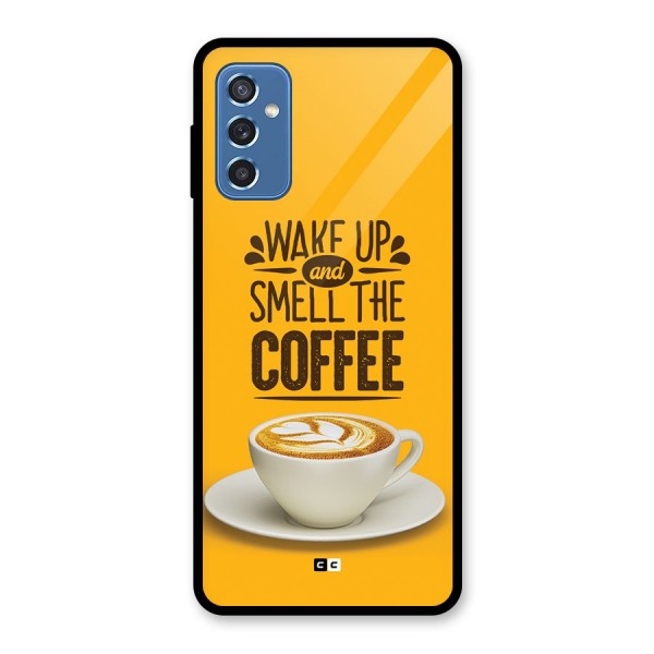 Wake Up Coffee Glass Back Case for Galaxy M52 5G