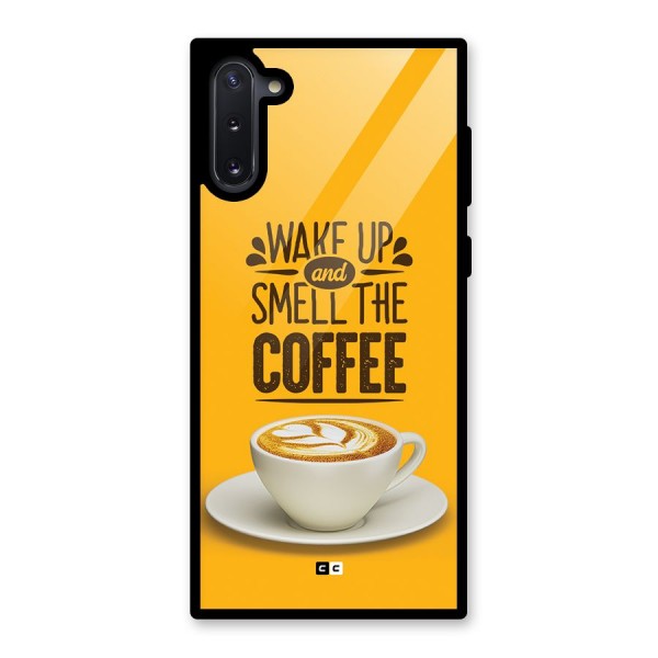 Wake Up Coffee Glass Back Case for Galaxy Note 10