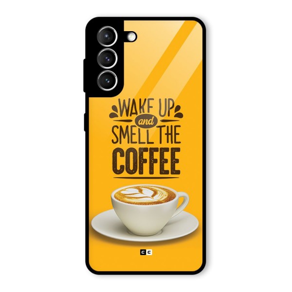 Wake Up Coffee Glass Back Case for Galaxy S21 5G