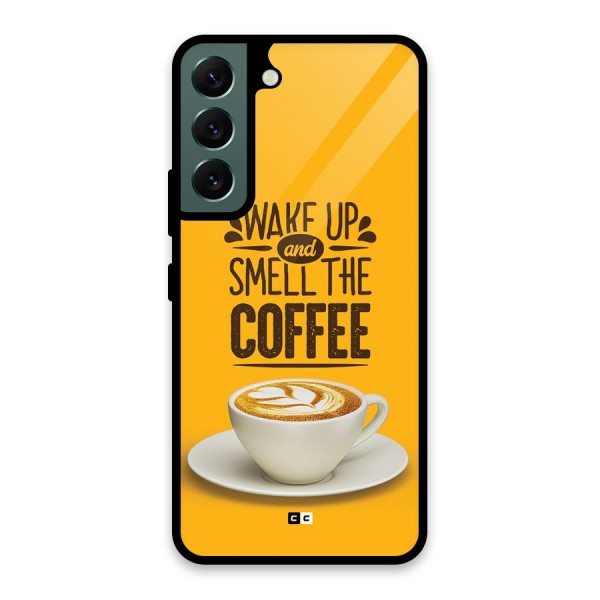 Wake Up Coffee Glass Back Case for Galaxy S22 5G