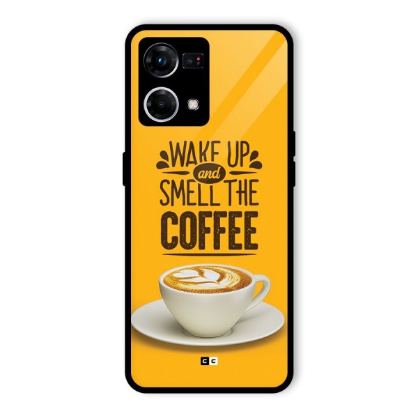 Wake Up Coffee Glass Back Case for Oppo F21 Pro 4G