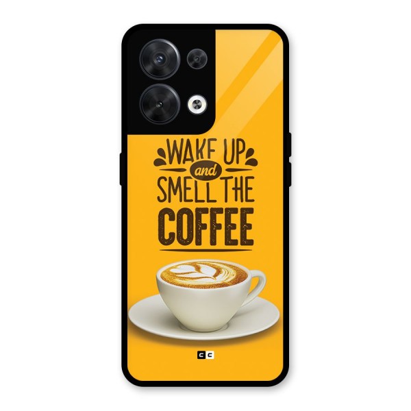 Wake Up Coffee Glass Back Case for Oppo Reno8 5G