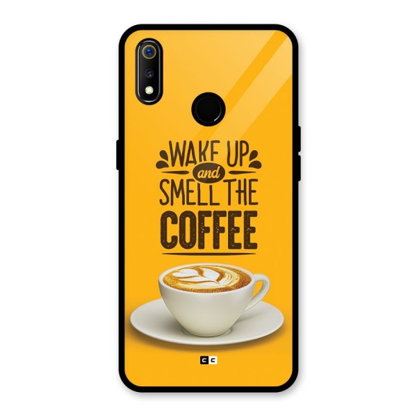 Wake Up Coffee Glass Back Case for Realme 3