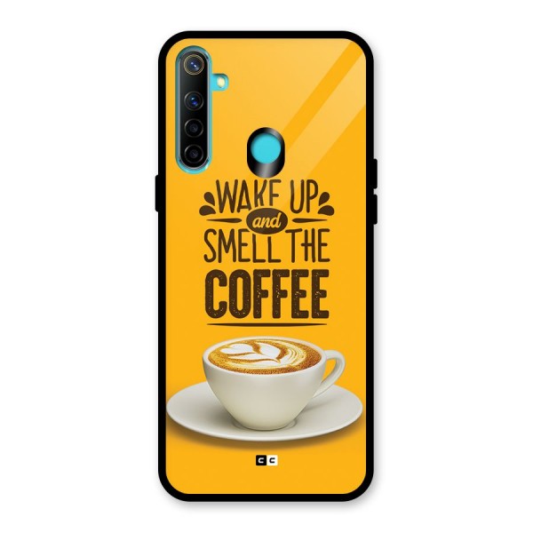 Wake Up Coffee Glass Back Case for Realme 5