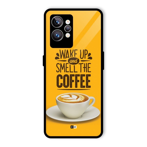 Wake Up Coffee Glass Back Case for Realme GT2 Pro