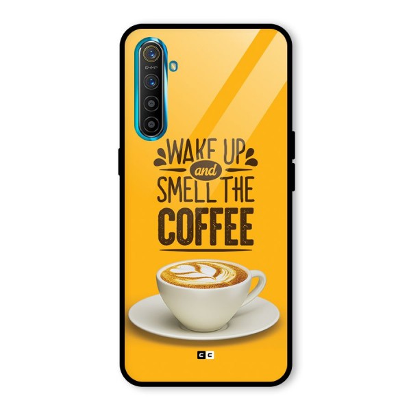 Wake Up Coffee Glass Back Case for Realme X2