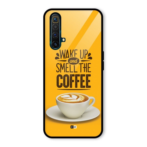 Wake Up Coffee Glass Back Case for Realme X3 SuperZoom