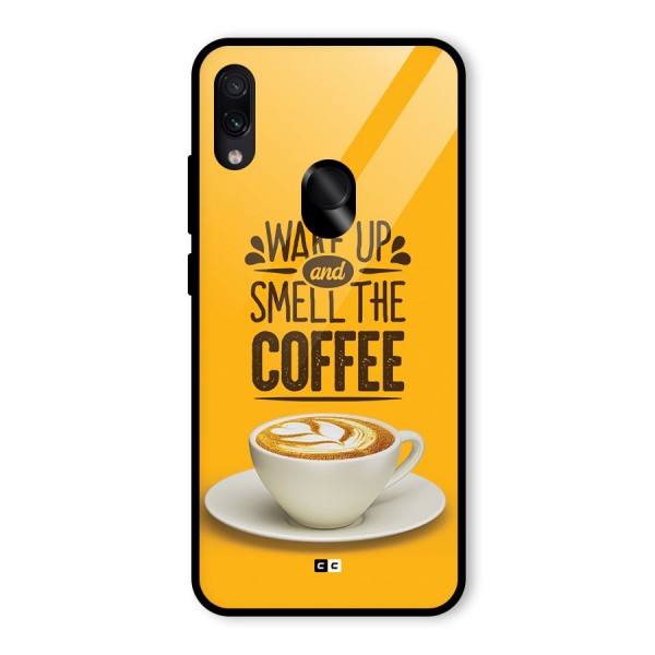 Wake Up Coffee Glass Back Case for Redmi Note 7S