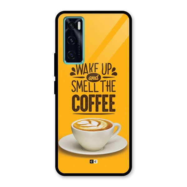 Wake Up Coffee Glass Back Case for Vivo V20 SE