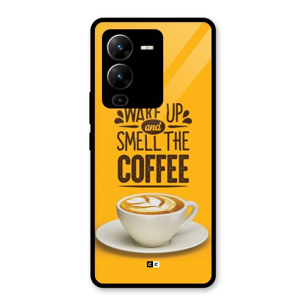 Wake Up Coffee Glass Back Case for Vivo V25 Pro