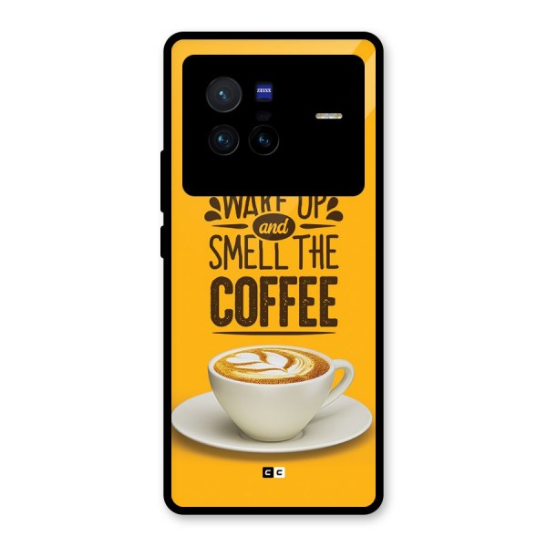 Wake Up Coffee Glass Back Case for Vivo X80