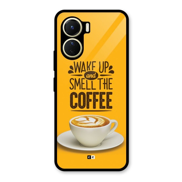 Wake Up Coffee Glass Back Case for Vivo Y16