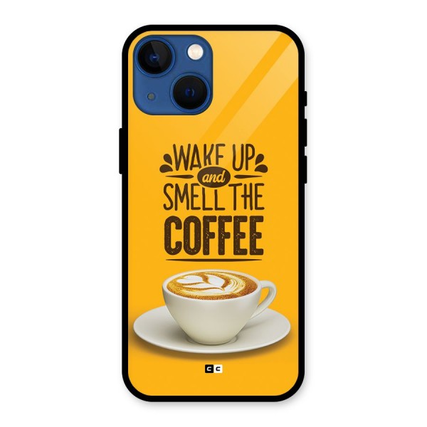 Wake Up Coffee Glass Back Case for iPhone 13 Mini