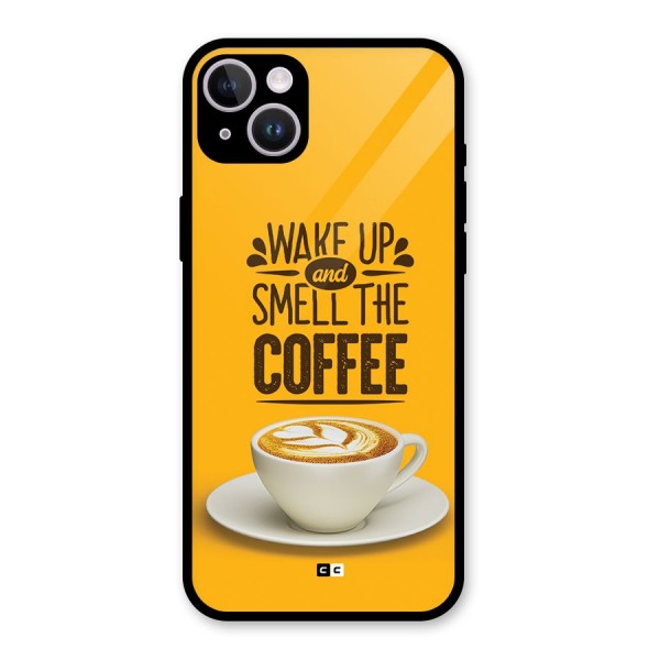 Wake Up Coffee Glass Back Case for iPhone 14 Plus