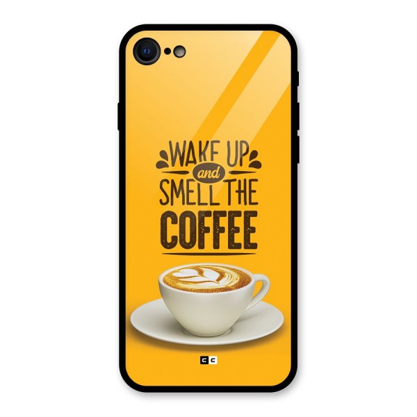 Wake Up Coffee Glass Back Case for iPhone SE 2020