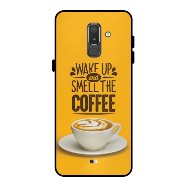 Wake Up Coffee Metal Back Case for Galaxy On8 (2018)