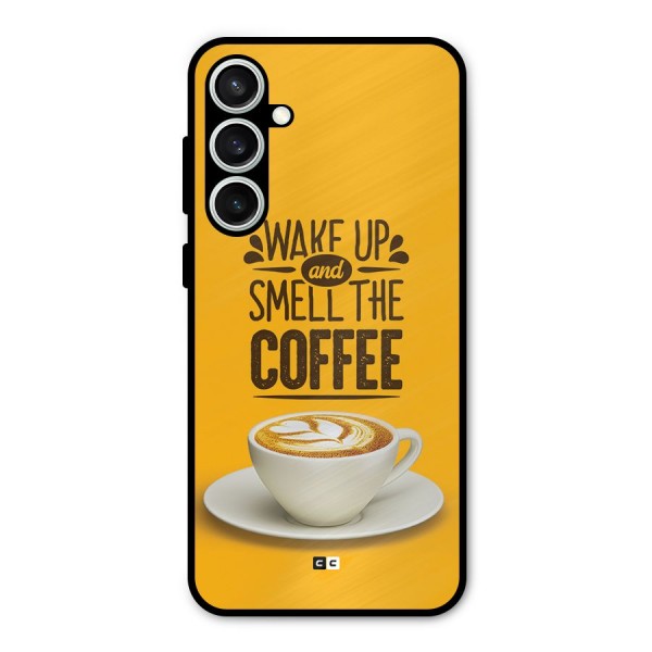 Wake Up Coffee Metal Back Case for Galaxy S23 FE