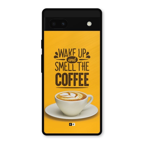 Wake Up Coffee Metal Back Case for Google Pixel 6a