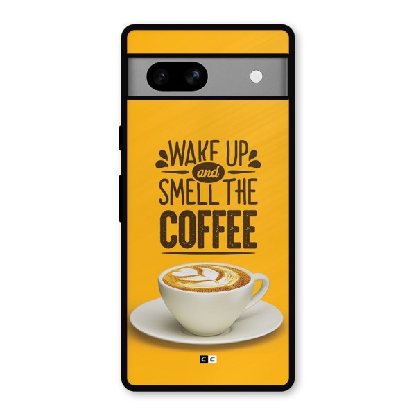 Wake Up Coffee Metal Back Case for Google Pixel 7a