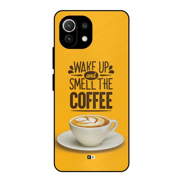 Wake Up Coffee Metal Back Case for Mi 11 Lite