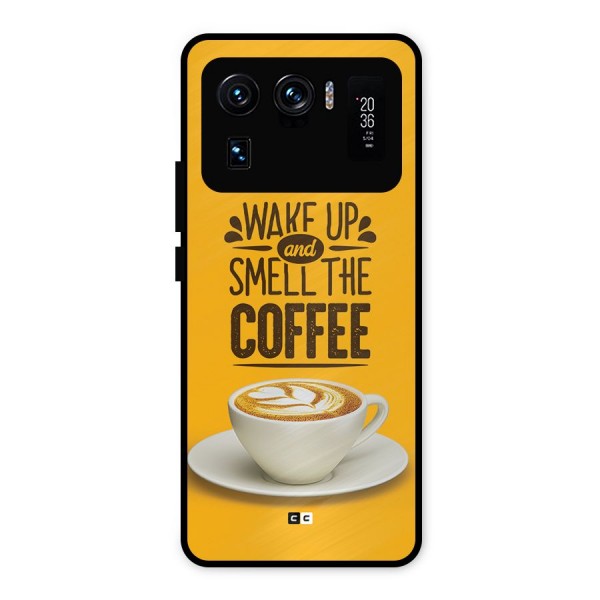 Wake Up Coffee Metal Back Case for Mi 11 Ultra