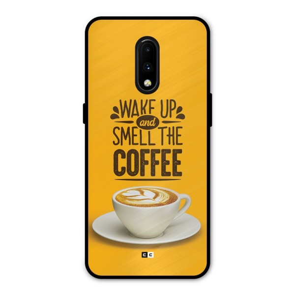 Wake Up Coffee Metal Back Case for OnePlus 7