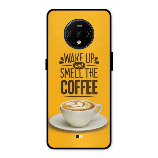 Wake Up Coffee Metal Back Case for OnePlus 7T