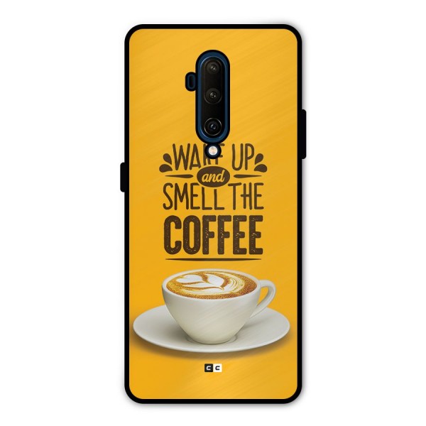 Wake Up Coffee Metal Back Case for OnePlus 7T Pro